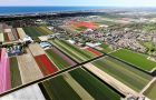 Drone beelden bloemenvelden