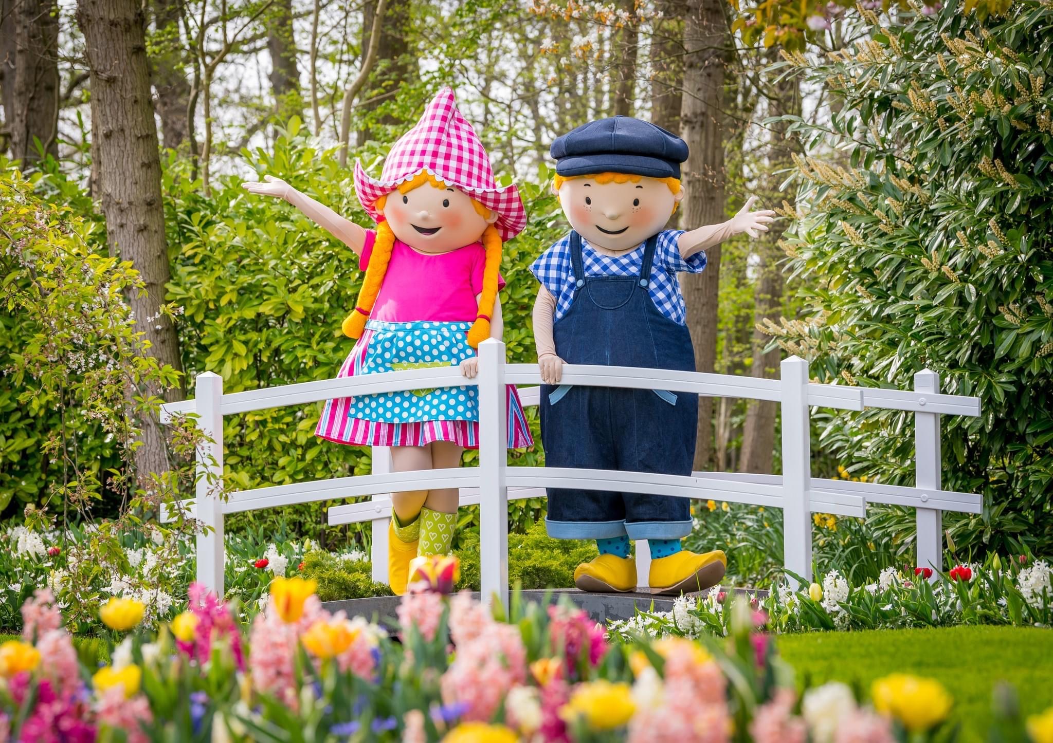 Fien en Teun in Keukenhof